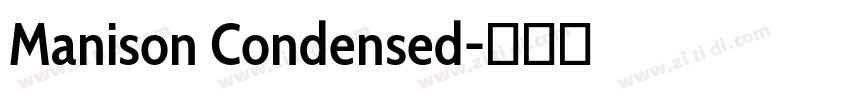 Manison Condensed字体转换